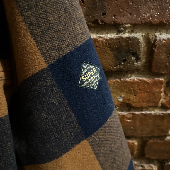 Superdry Men's Plaid Jacket size Extra Large - Picture 6 of 8